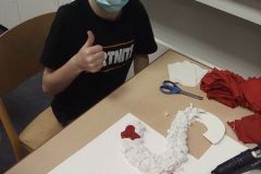 ŠK - Dekorace látkových a papírových květin - únor 2022