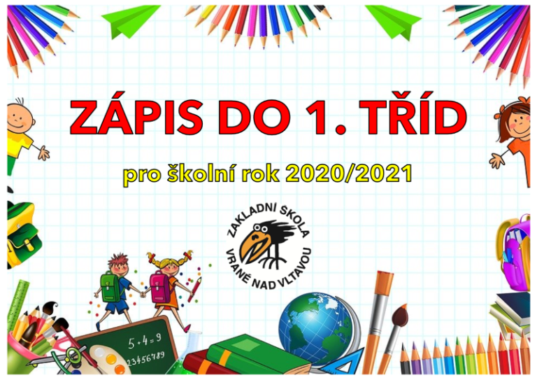 Zápis do 1. třídy pro školní rok 2020/2021