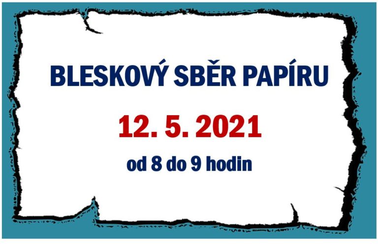 Bleskový sběr papíru