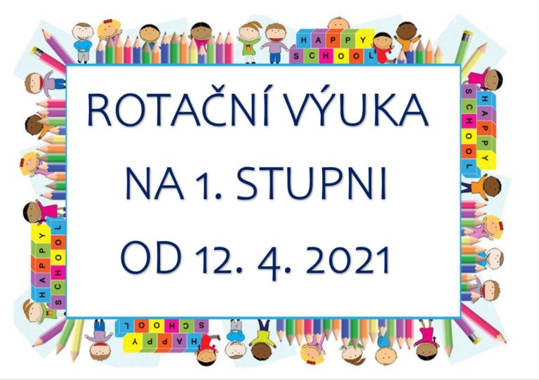 Pokyn ředitelky školy týkající se rotační výuky na 1. stupni od 12. 4. 2021