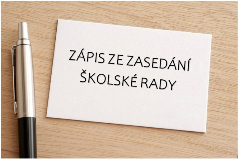 Zápis ze zasedání Školské rady