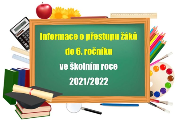 Informace o přestupu žáků do 6. ročníku ve školním roce 2021/2022