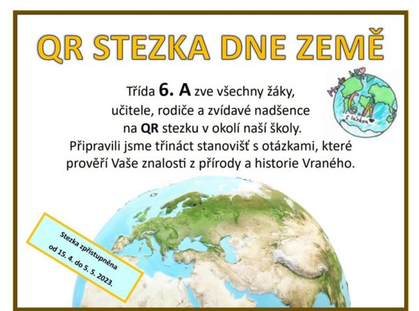 QR stezka ke Dni Země od 6. A