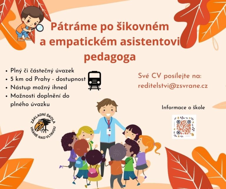 Volné místo – asistent pedagoga