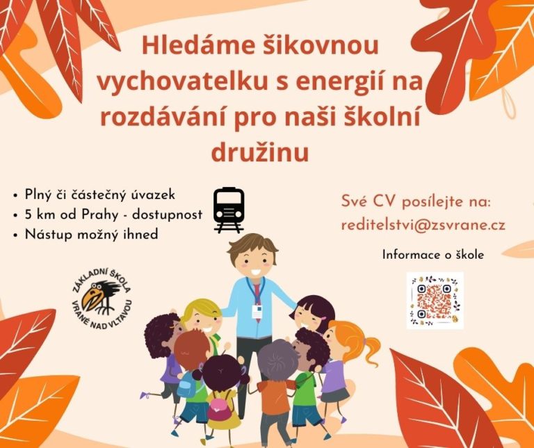 Volné místo – vychovatel/ka ŠD